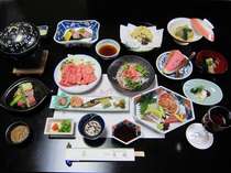 神戸牛づくしのお料理です。詳しくはお料理のページでどうぞ！