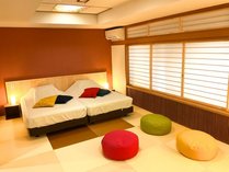 【デザイナーズルーム「思季」】リニューアル新客室。20平米の和洋室タイプのお部屋です。