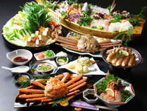 【舟盛り付きカニコース】鮮魚もカニも思う存分食べて欲しい！冬の日本海を丸ごとどうぞ♪