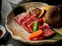 とろけるような柔らかい上州牛のステーキ。ステーキプランでどうぞ。