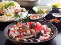 夏の海鮮すき鍋。日本海の幸を贅沢に！お野菜もたっぷりで健康的◎！！