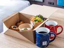 お部屋で愉しむ朝食BOX付プラン。周りを気にせずくつろげるプライベート空間で朝食BOXを堪能！