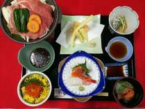 北海道食材満載の夕定食