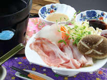 #夕食は那須豚のしゃぶしゃぶをご用意いたします！