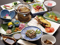 伊勢海老×鮑×鯵たたき丼の-湯河原三昧-プランのお料理イメージです。