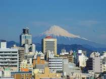 ８階食堂からの眺望晴れたひには富士山が