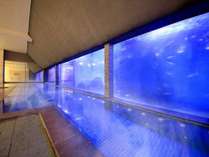 海底温泉「お魚風呂」2階