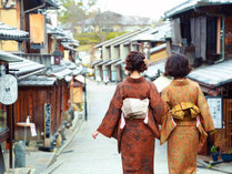 きもので京都の街歩き