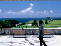 デッキからも沖縄の空と海を感じていただけます
