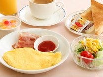 洋朝食（一例）※玉子料理は日替わりで変更しております。