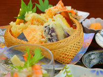 【夕食一例】季節野菜の天ぷら