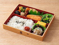 朝食弁当一例「鮭西京焼き弁当」のイメージ写真です。