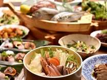 新提案！旬感沸騰石焼き桶鍋やお惣菜ブッフェ、伊豆の郷土料理・金目鯛煮付けなど名物料理がたくさん。
