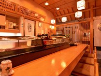 *蟹海楽（カウンター席）/“蟹”と“寿司”の美味しさを追求。板長の探究心、まだまだ続きます。