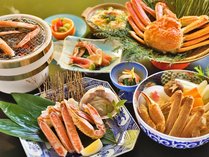 ゑびすやの蟹料理をお楽しみ頂けるカニフルコース。京都老舗料亭仕込みの料理長による手作り料理。