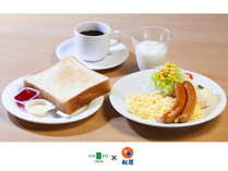 ■選べる朝食：スクランブルエッグセット