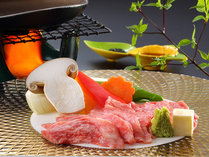 【選べるメイン料理】栃木和牛の陶板焼（イメージ）