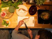 誰もが自由に使えるキッチンで、長崎の食材を料理