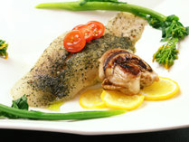 ＃夕食単品＿欧風コースの魚料理です。季節に合わせて一番おいしいと思う調理方でご提供します