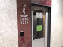【施設】女性専用シャワールームは認証が必要なので安心！