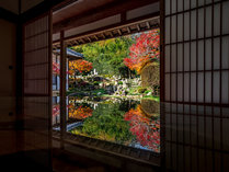 大通寺の庭園は別名「石寿園」とも呼ばれ、矢掛の庭師が江戸時代後期に21年間という月日をかけて築いた名園