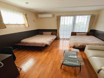 ・【客室】バス・トイレ別、リビングとベッドルーム一体型の洋室