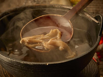 きのこ汁（炭火焼き料理一例）