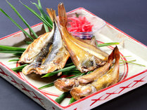 【朝食】干物は３種の中からお好きな魚を一つチョイス出来ます♪