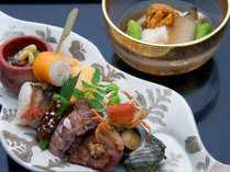 【夏懐石】前菜と山芋素麺