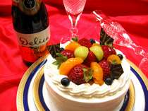 【記念日・誕生日】お祝会席＆個室食＆ケーキ＆ワインでお祝い♪≪海ゆぅ庭で過ごす特別な１日≫◆2食付き