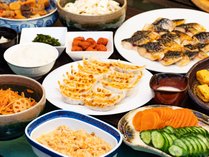 【朝食】栃木県各地の食材と郷土料理をお楽しみください