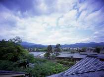 ■風景■渡月橋、嵯峨野方面を望む。