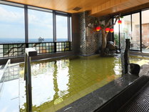 ◆【天然温泉　淡雪の湯】男性大浴場内湯　追子野木温泉を使用した自慢の大浴場。