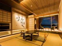 ■西館コンセプトルーム『The茶室』■下田湾を眺める【近代茶室】の中で日本ならではの“わびさび”を