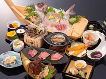 松阪牛２種とＡ5等級国産牛希少部位食べ比べプランの料理例（9月～4月）
