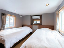 【部屋】温泉付コテージ　Room02／定員1～6名／ベッドルーム＋ロフト