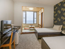 ・ベッド2台、小上がり4畳半スペースにはお布団最大2枚までお敷できます