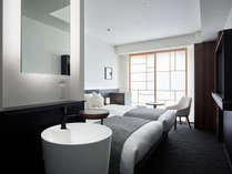 【モデレートツイン24平米　ベッド幅1,110mm】2台のベッドを連ねたハリウッド仕様の客室。