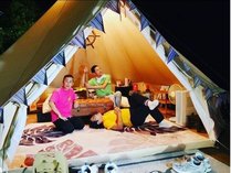 岡村さん、東野さん、中岡さんがグランピングテントに泊まりました！youtuberのパパラピーズや芸能人等多数