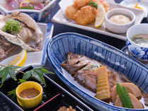 *【夕食一例】目の前の日本海で採れたサザエなど、隠岐だからこそ味わえる海の幸をご用意。