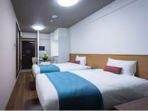 【トラベラーズツイン】25.2平米　1030ｍｍ幅フランスベッドを2台、使いやすい室内仕様　