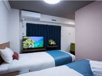 【トラベラーズツイン】25.2平米　1030ｍｍ幅フランスベッドを2台、使いやすい室内仕様　