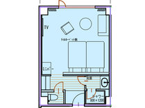 2024年5月リニューアルオープン客室　間取りイメージ図　