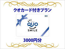 QUOカード3,000円分付