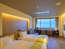 【nanamiツイン】ご夫婦やカップルにおすすめの大人の空間。落ち着きのある家具、インテリアが特徴です