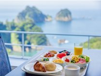 【朝食バイキング】三四郎島を眺めながらの朝食をどうぞ