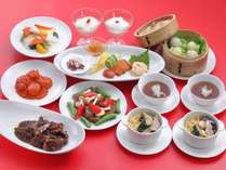 *【中華コース】夕食一例。旬素材を盛り込んだ華やかな本格中華料理です。