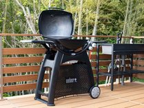 BBQグリル。火力が自慢のweber製本格的大型ガスグリルをご用意しております。※BBQは有料要予約です。