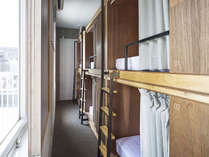 Moderate　Bunk　Group2段ベッドが3台ある最大6名様でお過ごしいただけるお部屋です。