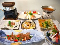 旬の食材や地産品を用いた和洋会席プレミアムコース　半個室で贅沢な時間と絶品料理をご賞味ください♪